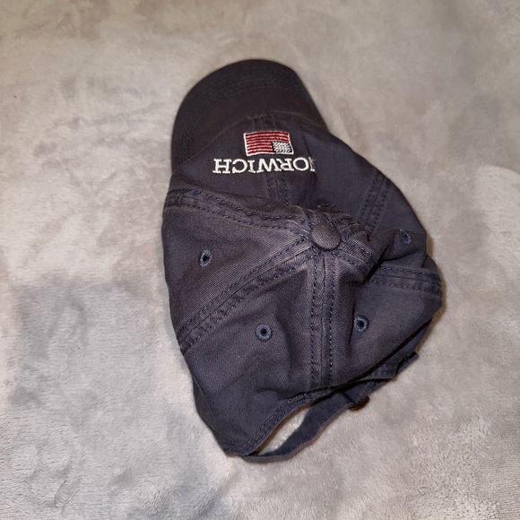 Navy Norwich Baseball Cap with American Flag - Adjustable Strap - Picture 6 of 6